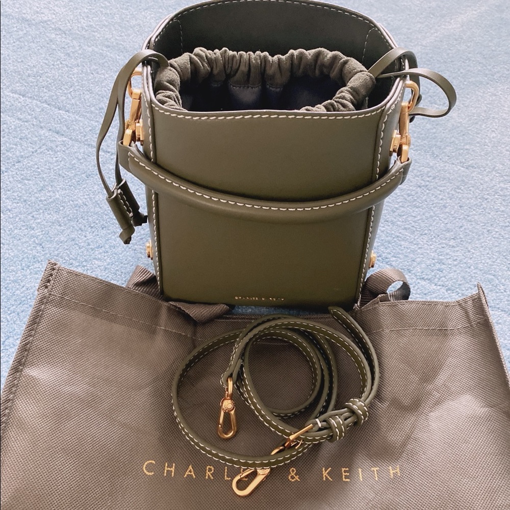 Charles and Keith bucket handbag